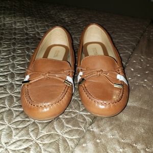 Michael Kors Brown Leather Loafers 6.5